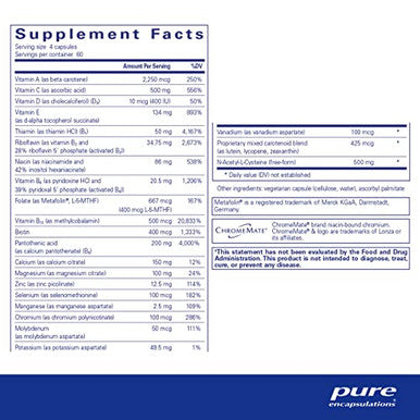 Pure Encapsulations Nutrient 950 with NAC 240 caps