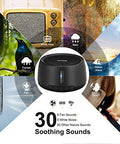Exmate Sound Machine For Office Privacy White Noise Machine For Sleeping Adults With 30 Non-Looping Hifi Soothing Sound Memory Function And Timer Sound Machine For Adult Kid Home Office Travel
