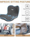 Mynt Lower Back Massager Shiatsu Hip Massager Lumbar Rolling Massage Seat Cushion With Heat Foldable Ergonomic Support Cushion For Home Office Help Improve Sitting Posture s For Mom