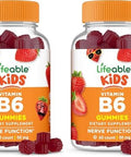 Lifeable Vitamin B6 Gummies For Kids Great Tasting B6 Vitamins 50Mg Vegan Nongmo Gluten For Nerve Function Support 60 Gummies