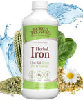 Buried Treasure Herbal Iron 48 Servings Liquid Iron And Herbal Supplement Vitamin C & B Complex Vitamins Ironrich Greens Vegan Iron For Men And Women