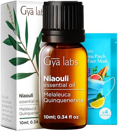 Gya Labs Ravensara Essential Oil Diffuser & Niaouli Essential Oil Diffuser Set - Aromatherapy Grade Essential Oils Set - 2X0.34 Fl Oz - Gya Labs