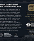 Kaged Muscle Clean Meal; Meal Replacement Shake with Whey Protein Isolate, Clean Carbs, MCT Oil Fats, Organic Vitamins and Minerals, Vanilla Cake, 20 servings