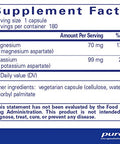 Pure Encapsulations Potassium Magnesium aspartate 180vcaps