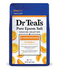 Dr Teal'S Pure Epsom Salt Soak Sleep Blend With Melatonin Lavender & Chamomile Essential Oils & Salt Soak With Pure Epsom Salt Glow & Radiance With Vitamin C & Citrus Essential Oils