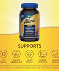 Nature'S Way Alive Men'S Premium Gummy Multivitamin Supplement Supports Healthy Heart Muscle Function Full B-Vitamin Complex Orange Grape Cherry Flavored 75 Gummies (Packaging May Vary)