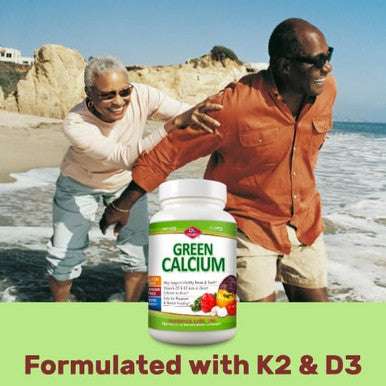 Olympian Labs Calcium Plus Magnesium Formulated With Vitamin C K2 & D3 100 Tablets Supporting Healthy Bones & Teeth