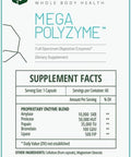 Interplexus Megapolyzyme Full Spectrum Vegetarian Digestive Enzymes With Bromelain For Gastrointestinal Support Dairy Soy 60 Capsules (60 Servings)