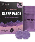 Tolevita Sleep Patches Nighttime Relaxation With Melatonin Lavender Ltheanine Gaba And Herbal Botanicals For Calm Evenings 36 Pcs