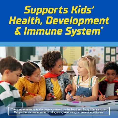 L'il Critters Paw Patrol Gummy Vites Daily Gummy Multivitamin for Kids Vitamin C D3 for Immune Support Cherry Orange and Blueberry Flavors 190 Gummies