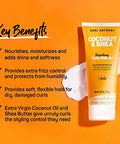 Marc Anthony Curl Cream Coconut Oil & Shea Butter With Leavein Conditioner Spray Biotin Caffeine & Ginseng
