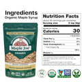Maple Joe Organic Maple Sugar Sprinkles, Maple Flakes Made With Canadian 100% Pure Maple Syrup. Delicious With Coffee, Ice Cream, Yogurt & More Maple Sugar Granulated Chips Maple Chunks 7.8 oz