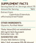 Calendula B120 Alcohol-Free Herbal Extract Tincture, Concentrated Liquid Drops Natural Calendula (Calendula Officinalis) Dried Flower (4 fl oz)