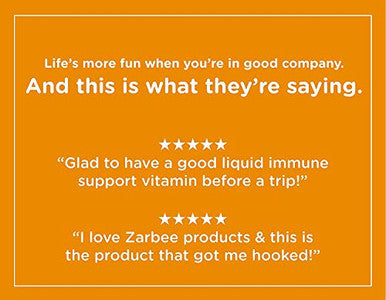 ZarBee's Naturals Baby Immune Support + Vitamins Natural Orange Flavor 2 oz
