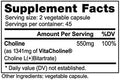 Nutrabio Choline Bitartrate for Improved Cognitive Health and Mental Acuity 550mg - 90 Vegetable Capsules