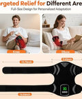 Puroth Red Light Therapy Knee Brace With Massage 3 Vibration Knee Massager With 660Nm 850Nm Infrared Red Light 5000Mah Cordless Electric Heated Knee Wrap For Knee Joint Elbow For Men Women