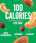 Emerald Nuts Cashews and Almonds with Dried Cranberries 7 Ct (1-Pack) | 100-Calorie Individual Packs of Nut Blend and Dried Fruit | Kosher Certified, Non-GMO, Contains No Artificial Preservatives, Flavors or Synthetic Colors