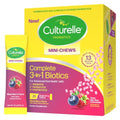 Culturelle Complete 3-In-1 Biotics Mini-Chews Daily Probiotic For Digestive Health With Prebiotics And Postbiotics For Gut Balance Mixed Berry Flavor 28 Count
