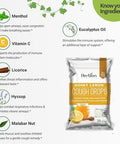 Herbion Naturals Cough Drops With Honey Lemon Flavor Dietary Supplement Soothes Cough For Adults And Children Over 6 Yearspack Of 5 (125 Lozenges)
