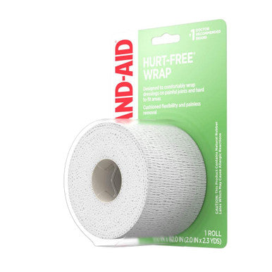 Band-Aid First Aid Hurt-Free Wrap, Medium 2 Inch, 1 Ea (Pack Of 3)