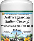 Terravita Ashwagandha (Indian Ginseng) - Withania Somnifera Root - 450 Mg (100 Capsules, Zin: 513643)