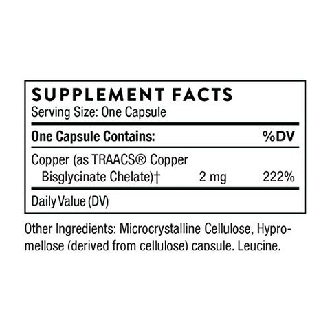 Thorne - Trace Minerals Bundle - Zinc Picolinate And Copper Bisglycinate - Essentials For Wellness 60 Servings