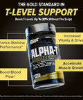 Nutrex Research Alpha-T Magnum Testosterone Support For Men Anabolic Supplement With Tongkat Ali Fadogia Agrestis Shilajit And Ashwagandha Muscle Builder For Strength Growth & Hormone Balance