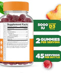 Lifeable Vitamin D Gummies For Adults 5000 Iu Great Tasting D3 Vitamin Immune Support And Healthy Bones Vitamin D Supplement For Men Women 90 Gummies Lifeable