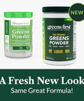 Greens First Original Greens Powder 49 Superfoods Organic Fruits & Veggies Prebiotics Probiotics & Digestive Enzymes Antioxidant Smoothie Dairy Vegan & Nongmo (Mint 30 Servings)