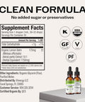 Vimergy USDA Organic Lemon Balm Tincture Herbal Supplement Can be Used in Tea Non GMO Alcohol Free