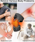 Gobok 8 Modes&20 Intensities Cordless Knee Massager With HeatKnee Brace For Arthritis Pain ReliefMuscle RelaxationHeating Pad For Knee Shoulder Elbow For Father (Pink)