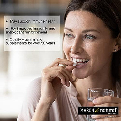 Mason Natural Zinc 50 Mg - Improved Immune System Function, Supports Antioxidant Health, Aids Absorption Of B Vitamins, 100 Tablets (Pack Of 3)