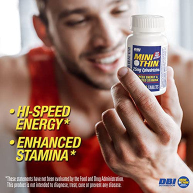 Mini Thin - Two-Way - Energy Tablets Formulated With Caffeine And Ephedrizine 100 Tablets