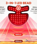 Viconor Red Light Therapy For Neck And Chest Red Light Therapy For Face And Neck Device Portable 660Nm Red Light & 850Nm Near Infrared Light Therapy For Body For Skin Tightening