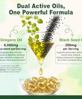 Gomerton Oil Of Oregano With Black Seed Oil Softgels 150 Count 6000Mg