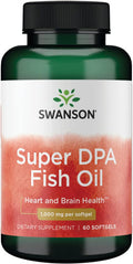 Swanson Super Dpa Fish Oil 60 Sgels