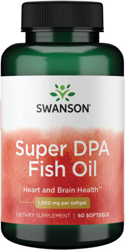 Swanson Super Dpa Fish Oil 60 Sgels