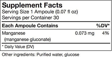 UNDA GAMMADYN Mn | Manganese Oligo-Element Supplement | 30 Ampoules