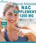 Hzzyplant Nac Supplement - Nac Softgels For Antioxidant Immune Respiratory Liver Health Support - High Absorption Nac Supplement N Acetyl Cysteine 1200Mg - Non-Gmo Gluten-Free Vegan 2 Month Supply