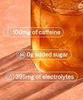 Cure Hydration Plantbased Electrolyte Drink Mix Energy & Dehydration Bundle No Sugar Coconut Water 100Mg Caffeine Nongmo Vegan 14Pack Each: Peach Tea & Strawberry Kiwi