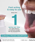 Atrilly Dlux4000 Vitamin D Oral Spray Vitamin D3 Supplement Natural Peppermint Flavoura A' A"