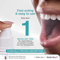 Atrilly Dlux4000 Vitamin D Oral Spray Vitamin D3 Supplement Natural Peppermint Flavoura A' A"