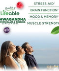 Lifeable Ashwagandha Gummies With Lemon Balm & Ginseng Equivalent To 2100Mg Vegan Non Gmo Ashwagandha Supplement For Women And Men 60 Gummies
