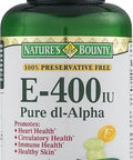 Nature's Bounty E 180Mg Pure Di-Alpha Softgels 120 Count