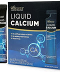 Ageless Liquid Calcium For Adults With Sea Bass Extract And Vitamin D8 - High Absorption Bone Strength Supplements, Natural Flavor, Gluten-- 25 Ml (15 Count)