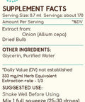 Onion B120 (2pcs) Alcohol-Free Herbal Extract Tincture, Concentrated Liquid Drops Natural Onion (Allium Cepa) Dried Bulb (2x4 fl oz)
