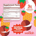 Wellah Creatine For Women (50 Servings Strawberry Pina Colada) - Creatine Monohydrate With Dandelion & Cranberry Extract