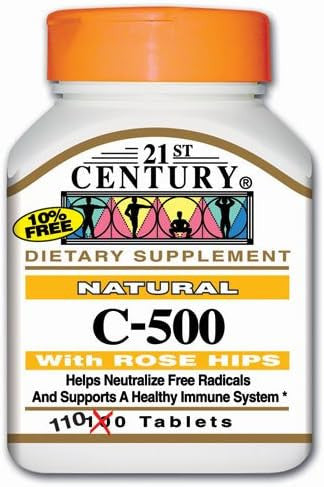 21St Century Vitamin C 500 Mg Chewable Tablets Orange 110 Count