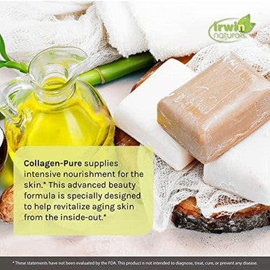 Irwin Naturals Deep Tissue Collagenpure 80 Liquid Softgels Intense Nourishment For The Skin 2000 Mg Of Hydrolyzed Collagen 16 Total Servings