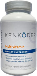 Kenkoderm Multivitamin for Psoriasis Omega 3 Vitamin D Glucosamine Chondroitin Collagen Vitamin A Folic Acid MSM 120 Veggie Capsules 60 Day Supply